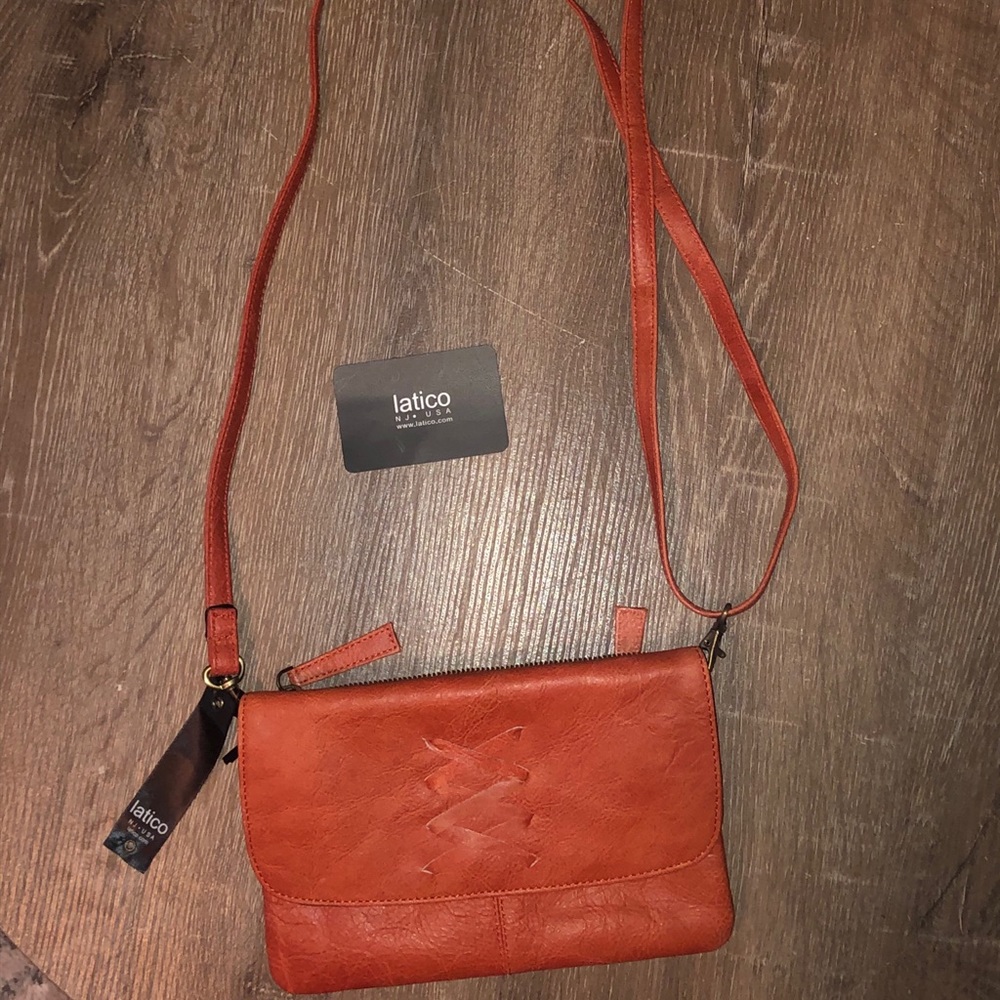 Latico Meredith 100% leather crossbody bag